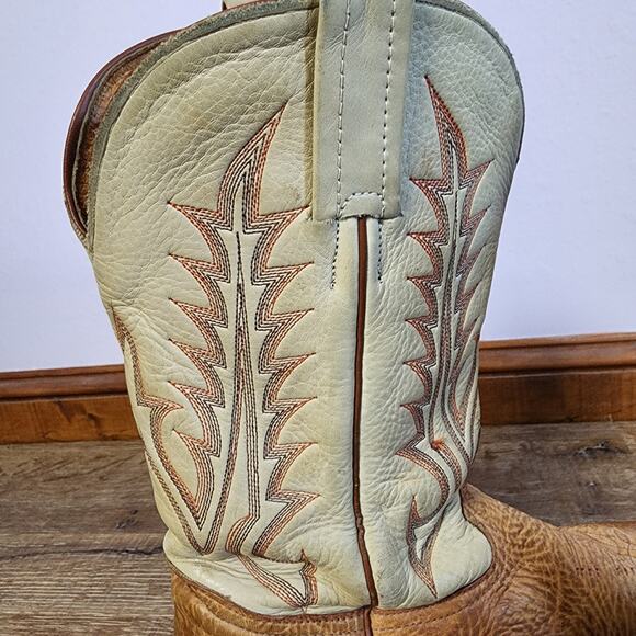 Vintage Tony Lama Kevin Fowler Signed Cowboy Crepe Roper Boots | Women's 6.5B - Picture 9 of 15